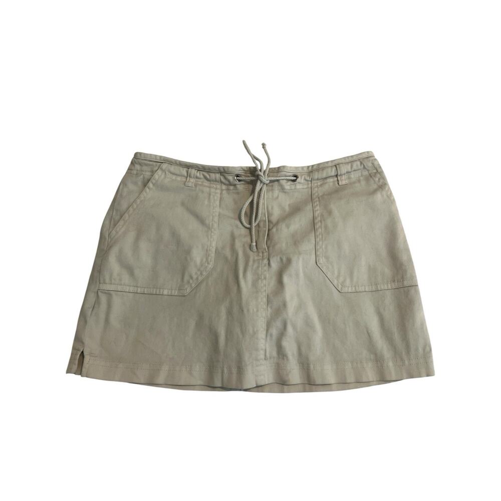 vintage y2k no boundaries khaki cargo mini skirt